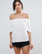 B.young Funda Off Shoulder Blouse - White