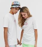 Asos Design X Glaad & Unisex Relaxed T-shirt With Embroidery-white
