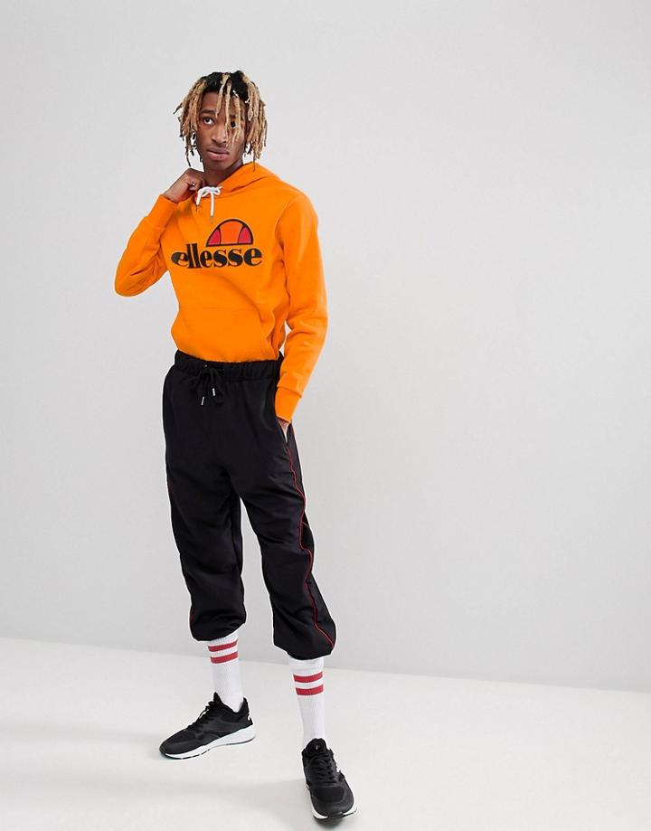 Ellesse Hoodie With Large Chest Logo In Orange - Orange