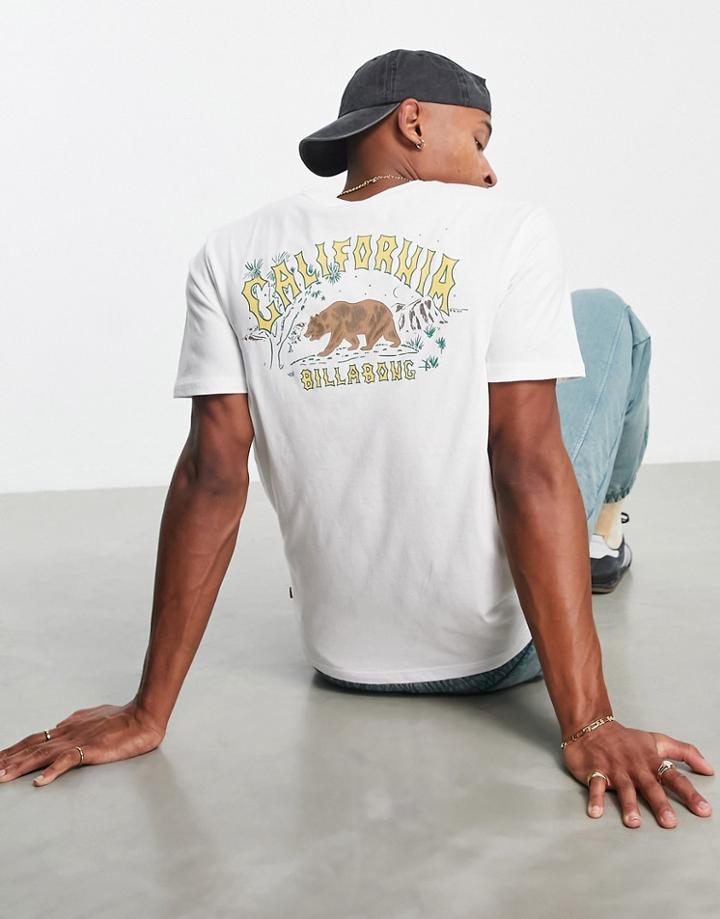 Billabong Arch Dreamy Places T-shirt In White Exclusive To Asos