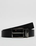 French Connection Leather Belt-black