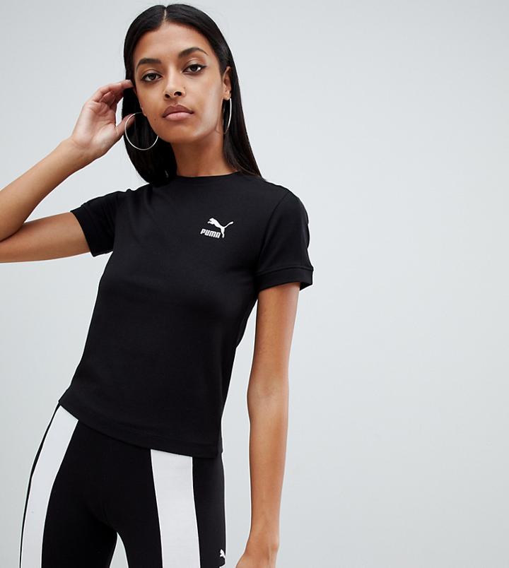 Puma Classics Tight Black T-shirt - Black