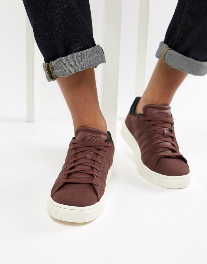 K Swiss Court Frasco Sneaker In Burgundy-red