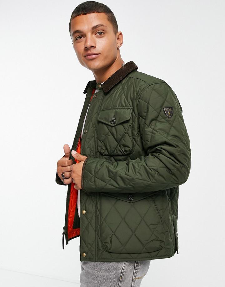 Polo Ralph Lauren Beaton Lined Quilted Field Jacket In Green