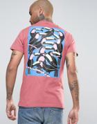 Friend Or Faux Beak Back Print T-shirt - Pink