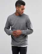 D-struct Split Bottom Marl Sweater - Gray