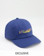 Reclaimed Vintage Inspired Unisex Cap With Rainbow Logo In Navy-gray