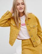 Asos Cord Jacket Co-ord In Mustard - Yellow