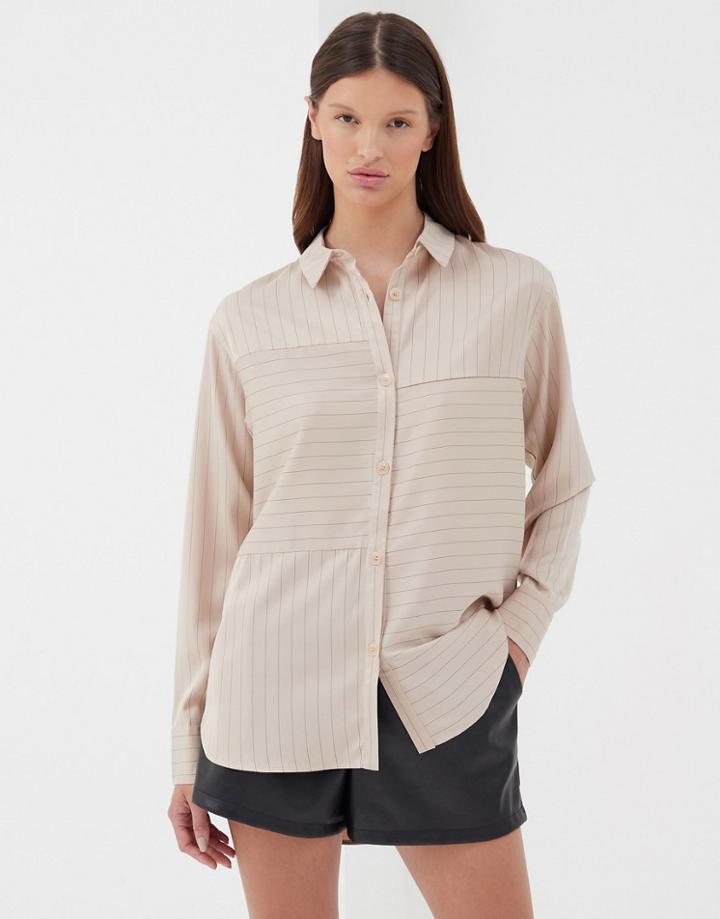 4th & Reckless Check Shirt In Beige-neutral