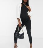 Topshop Maternity Jamie Underbump Skinny Jeans In Black