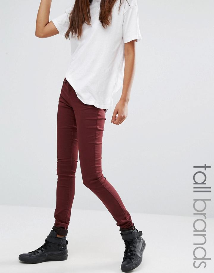 Noisy May Tall Eve Super Slim Jean - Brown