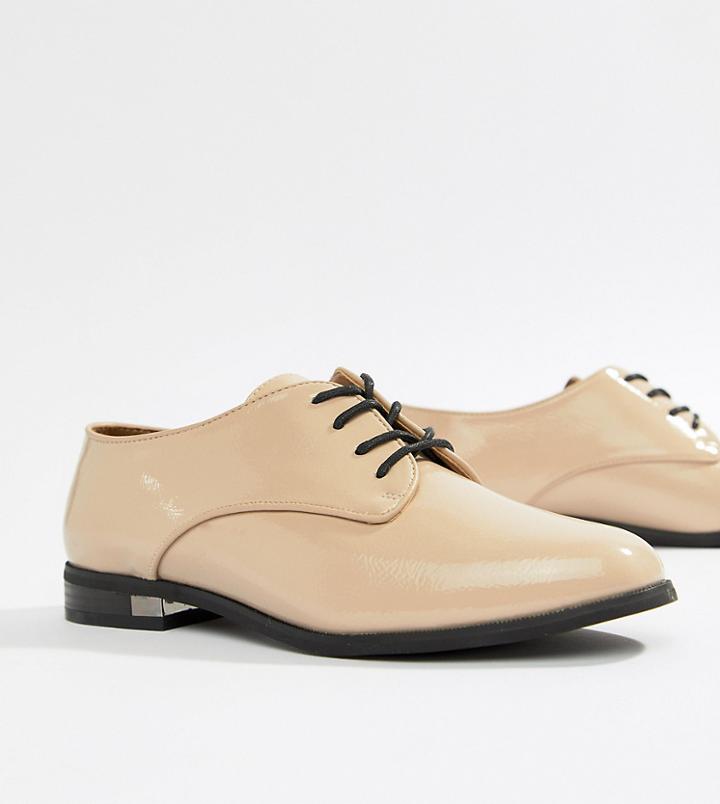 Aldo Flat Brogue Shoe - Beige