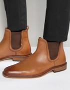 Dune Chelsea Boots Tan Leather - Tan