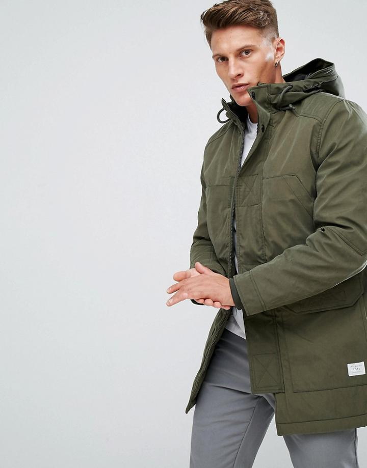 Jack & Jones Padded Parka - Green