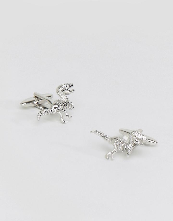 Moss London T-rex Cuff Links - Gray