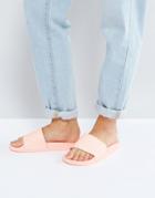 Adidas Originals Haze Coral Adilette Slider Sandals - Pink