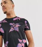 Asos 4505 Tall T-shirt With All Over Floral Print - Multi