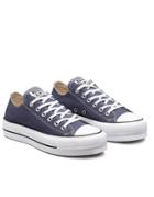 Converse Chuck Taylor All Star Ox Lift Canvas Platform Sneakers In Slate Lilac-purple
