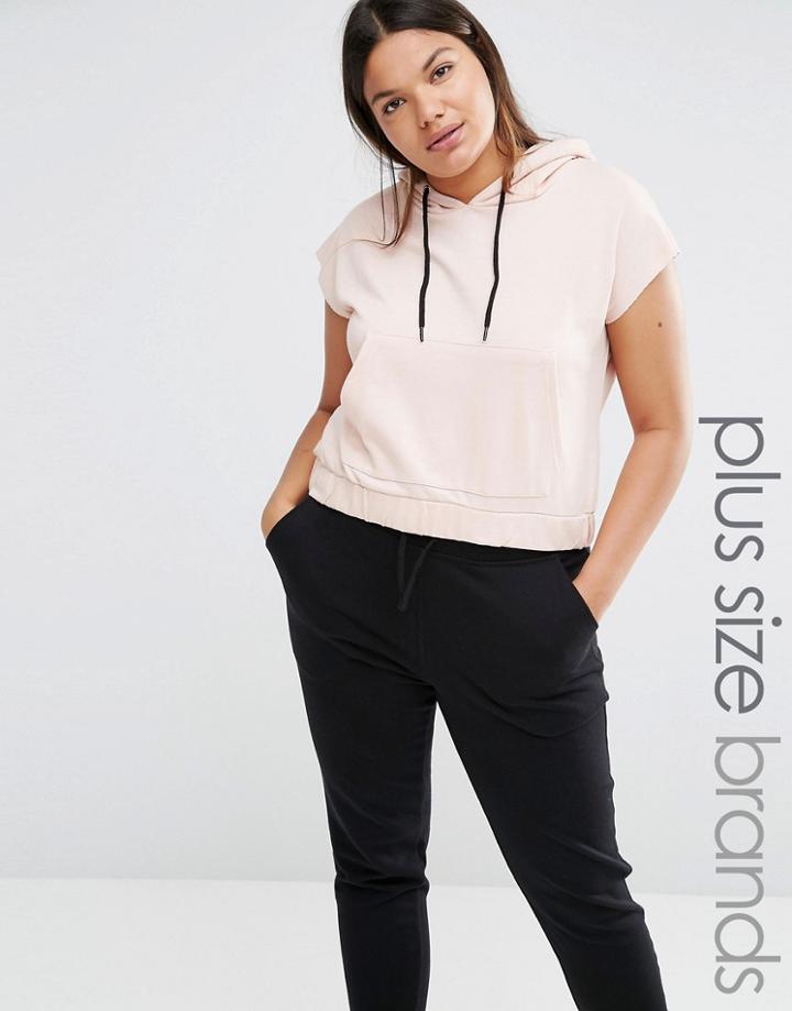 Missguided Plus Hoodie - Pink