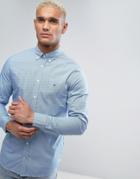 Tommy Hilfiger Micro Argyle Print Shirt Buttondown In Slim Fit Blue - Blue