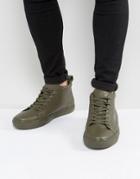 Kg By Kurt Geiger Kersoe Hi Sneakers Khaki Leather - Green