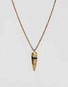 Designb Gold Arrow Necklace Exclusive To Asos - Gold
