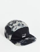 Asos Design 5 Panel Cap In Printed Fleece-multi