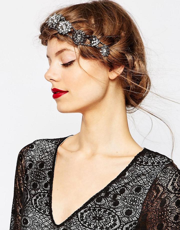 Asos Filigree Disc Hair Comb - Gold