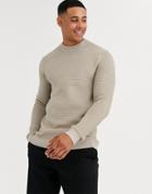 River Island Sweater In Stone-neutral
