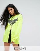 Milk It Vintage Long Sleeve T-shirt With Piercings - White