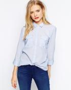 Esprit Blue Stripe Shirt - Blue
