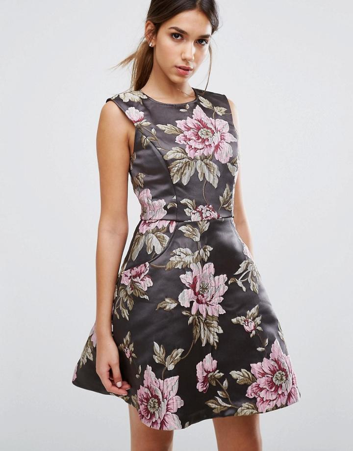 Ted Baker Kinella Skater Dress - Gray