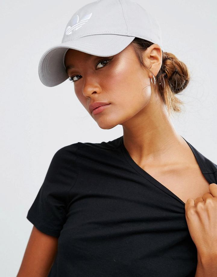 Adidas Originals Trefoil Logo Snapback Cap - Gray