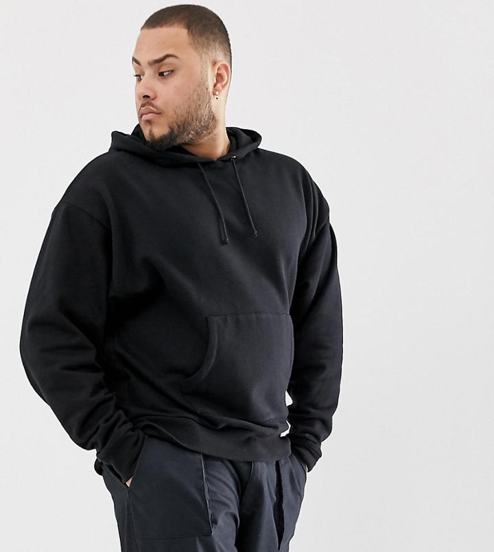 Collusion Plus Regular Fit Hoodie In Black