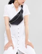 Stradivarius Quilted Body Bag - Black