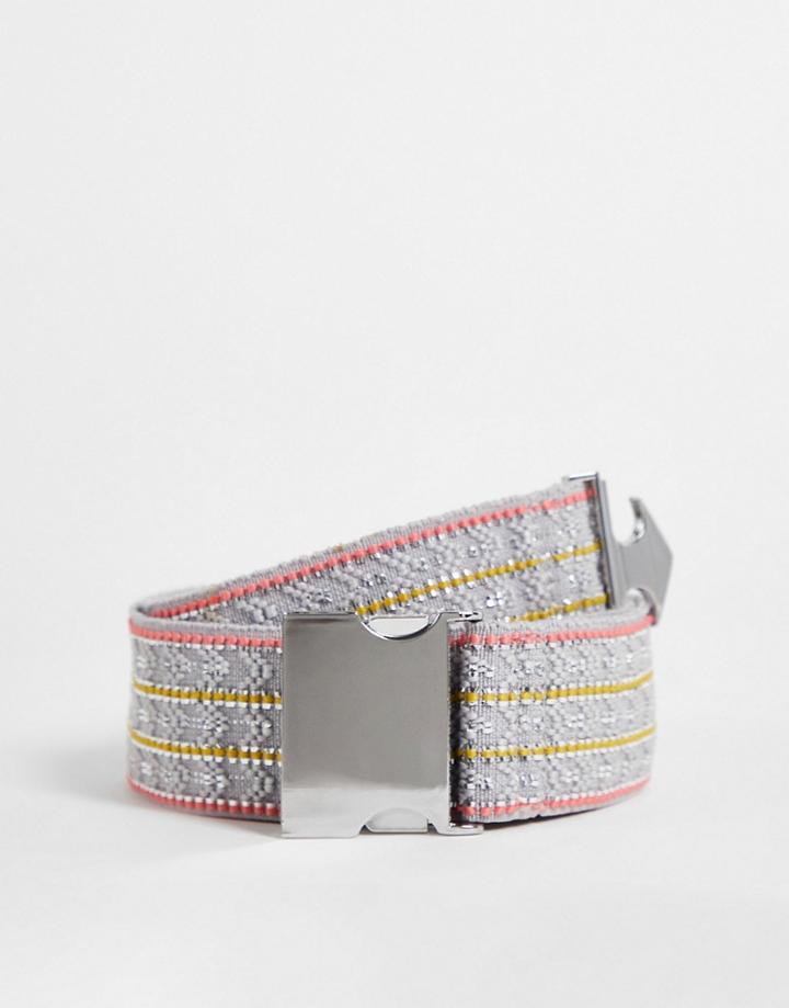 Becksondergaard Printed Belt In Lilac-purple