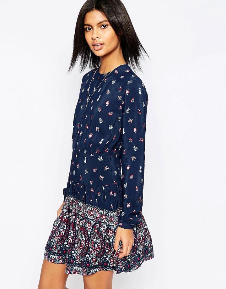 Pepe Jeans Peggie Ditsy Print Dress - 0aamulti