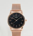 Limit Mesh Watch In Rose Gold Exclusive To Asos 38mm - Gold