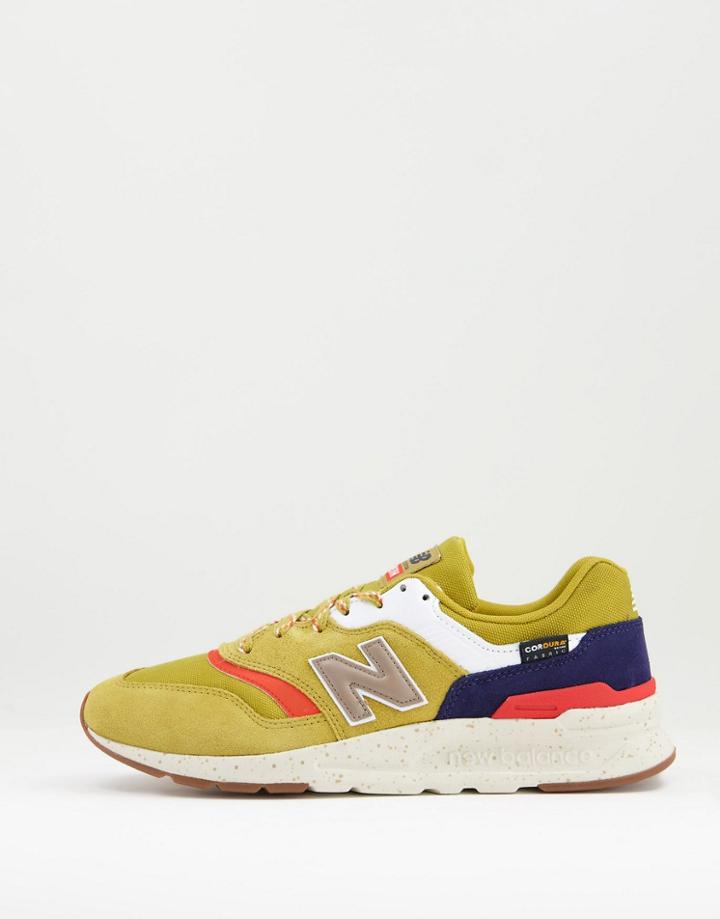 New Balance 997h Cordura Sneakers In Mustard Yellow