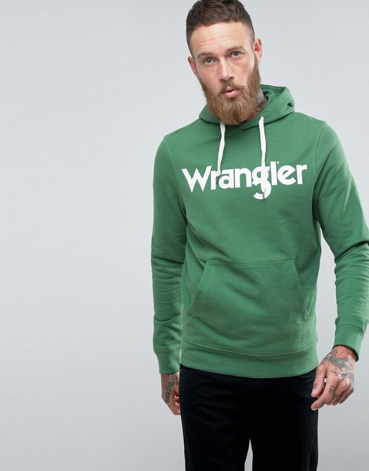 Wrangler Logo Hoodie - Green