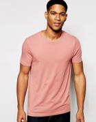 Asos Muscle T-shirt With Crew Neck And Stretch - Burlwood
