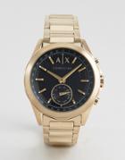 Armani Exchange Connected Axt1008 Bracelet Hybrid Smart Watch In Gold - Gold