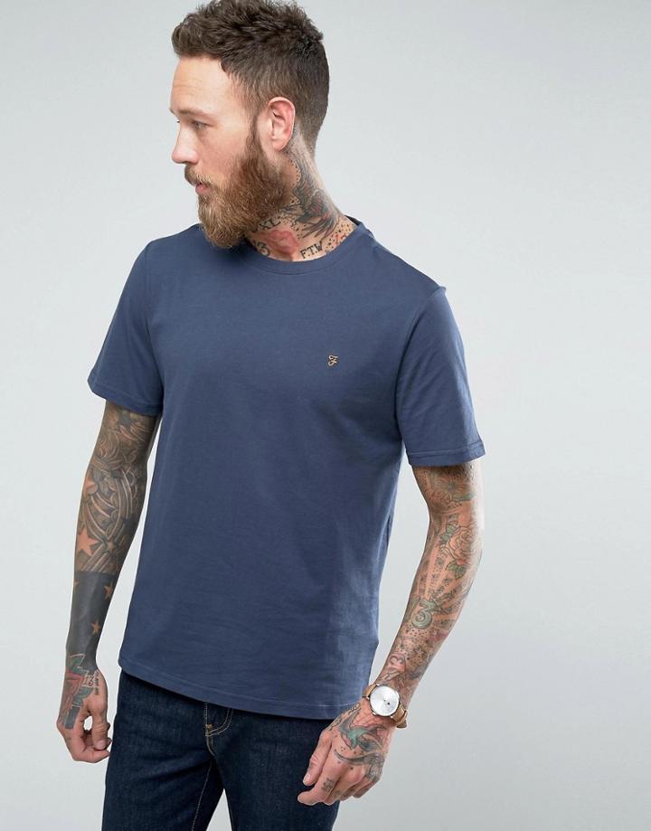 Farah Denny Crew Neck T-shirt - Navy