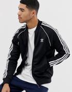 Adidas Originals Authentic Superstar Track Jacket In Black - Black