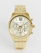 Michael Kors Mk8281 Lexington Gold Chronograph Watch