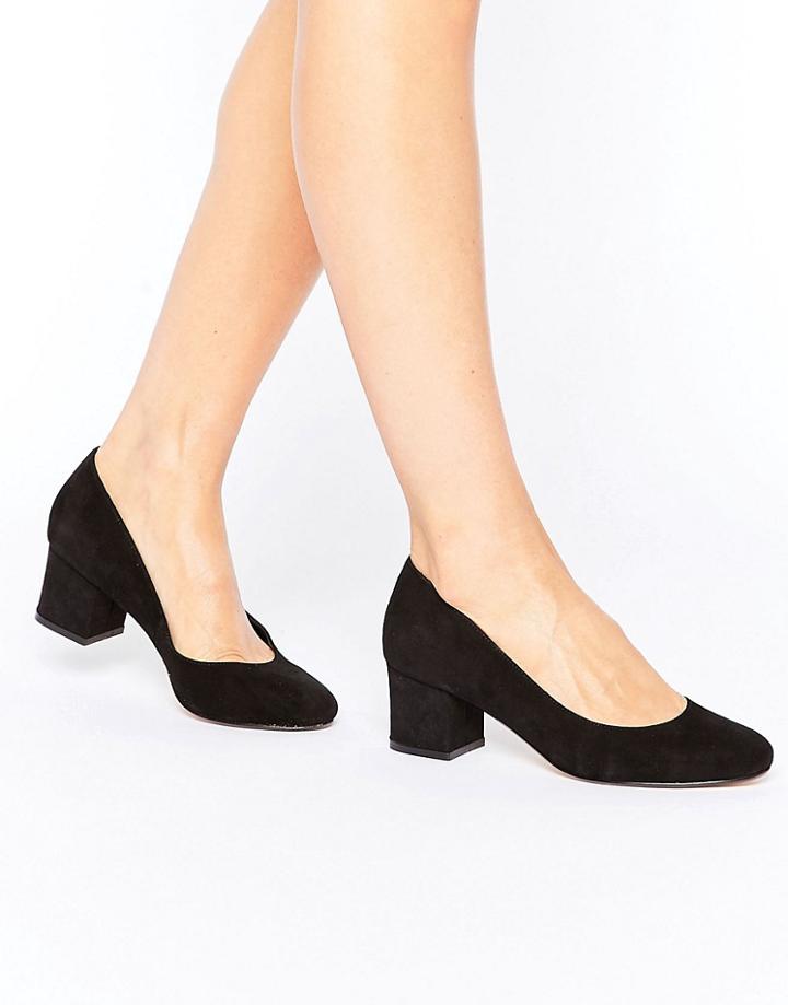 Dune Ariane Kitten Heel Shoe - Black