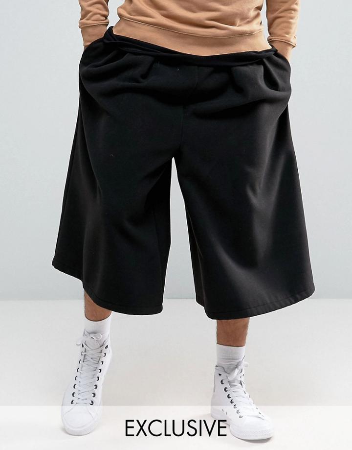 Reclaimed Vintage Culottes In Faux Wool - Tan