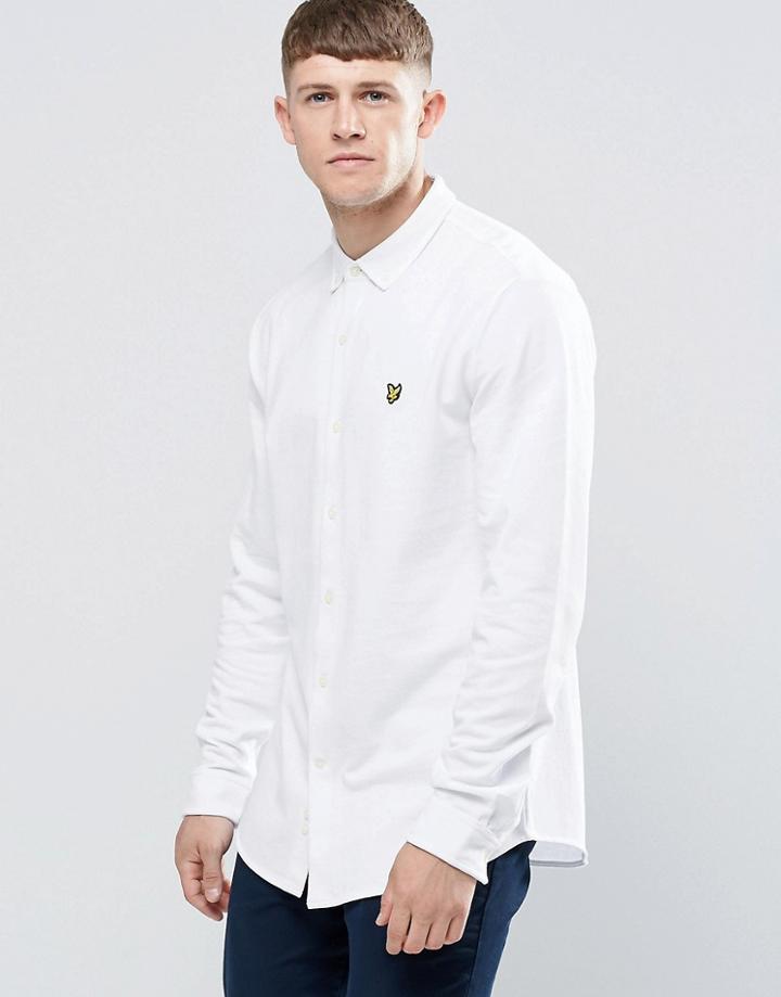 Lyle & Scott Shirt In Cotton Pique - White