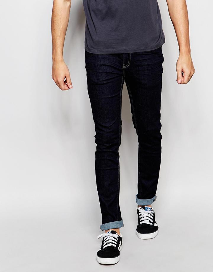 Farah Skinny Jeans In Stretch - Denim