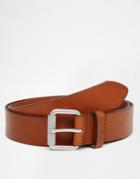 Fred Perry Burnished Leather Belt - Brown